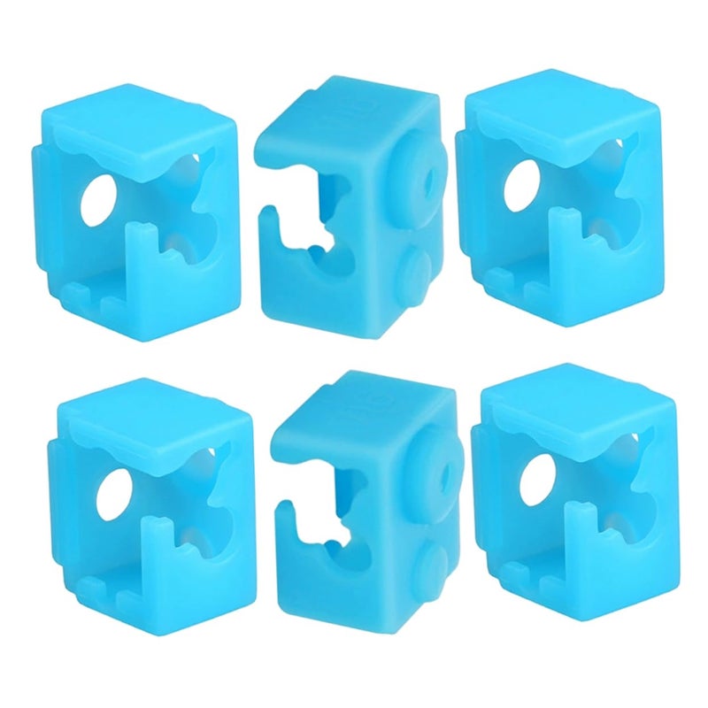 Cabilock 6pcs Silicone Socks for 3D Printer Heater Block Maintenance Insulating Sleeves - Image 1